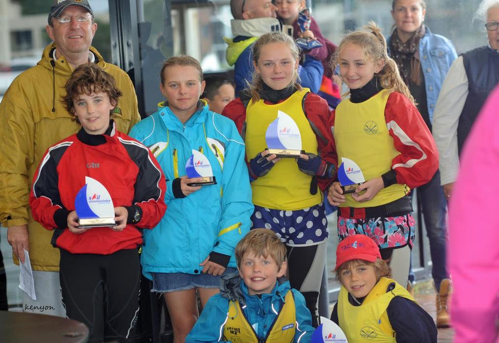 The winning skippers of the Optimist and Sabot fleets. - Sail Mooloolaba 2013 © Mike Kenyon http://kenyonsportsphotos.com.au/